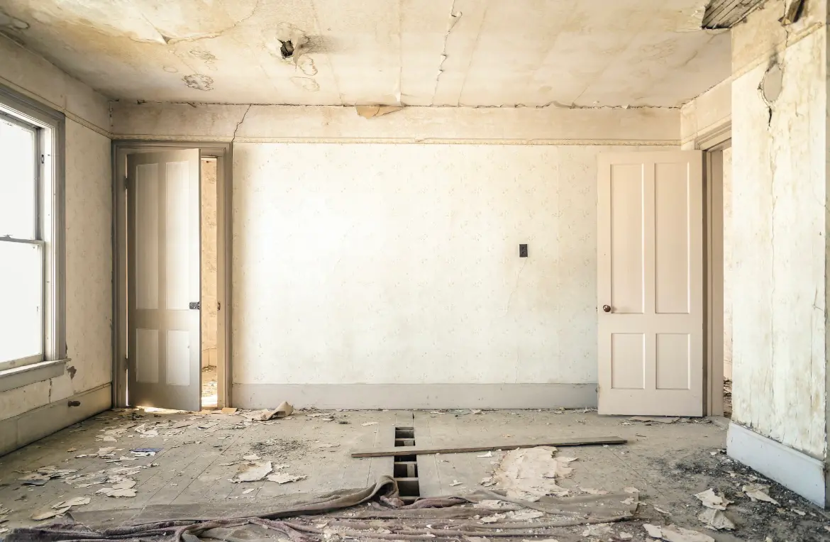 Waste disposal crew managing a cleanout project in East Coventry