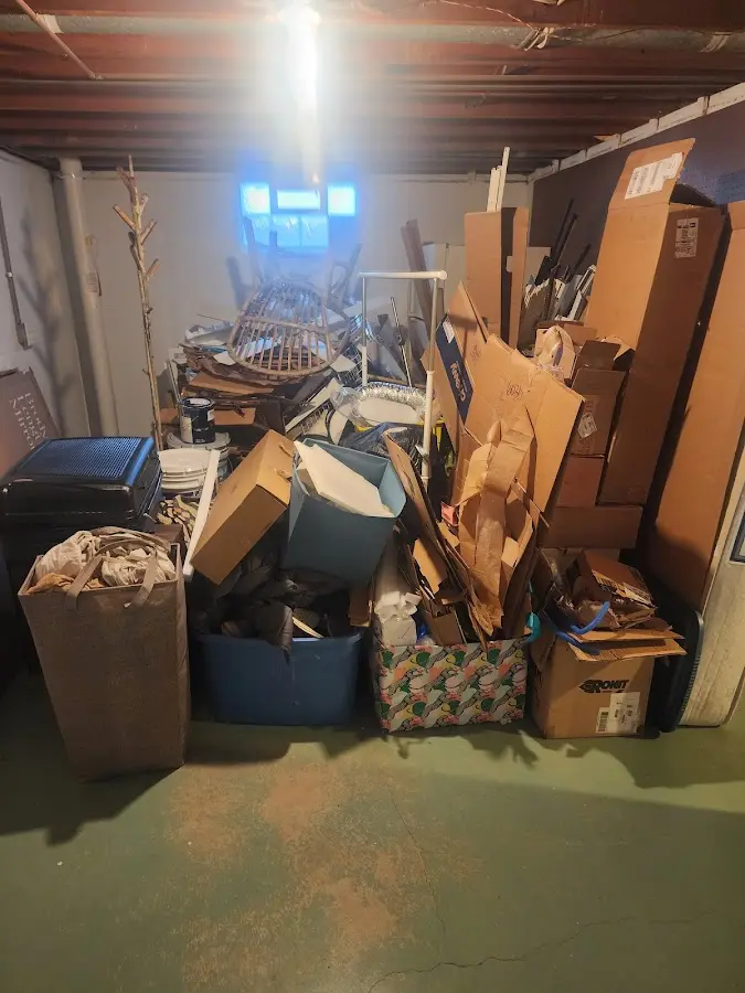 Roll-off dumpster container at job site for 20 Yard Dumpster Rental in East Coventry